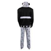 Anime One Piece Bartholemew Kuma Bulky Men Black White Outfits Cosplay Costume Halloween Carnival Suit